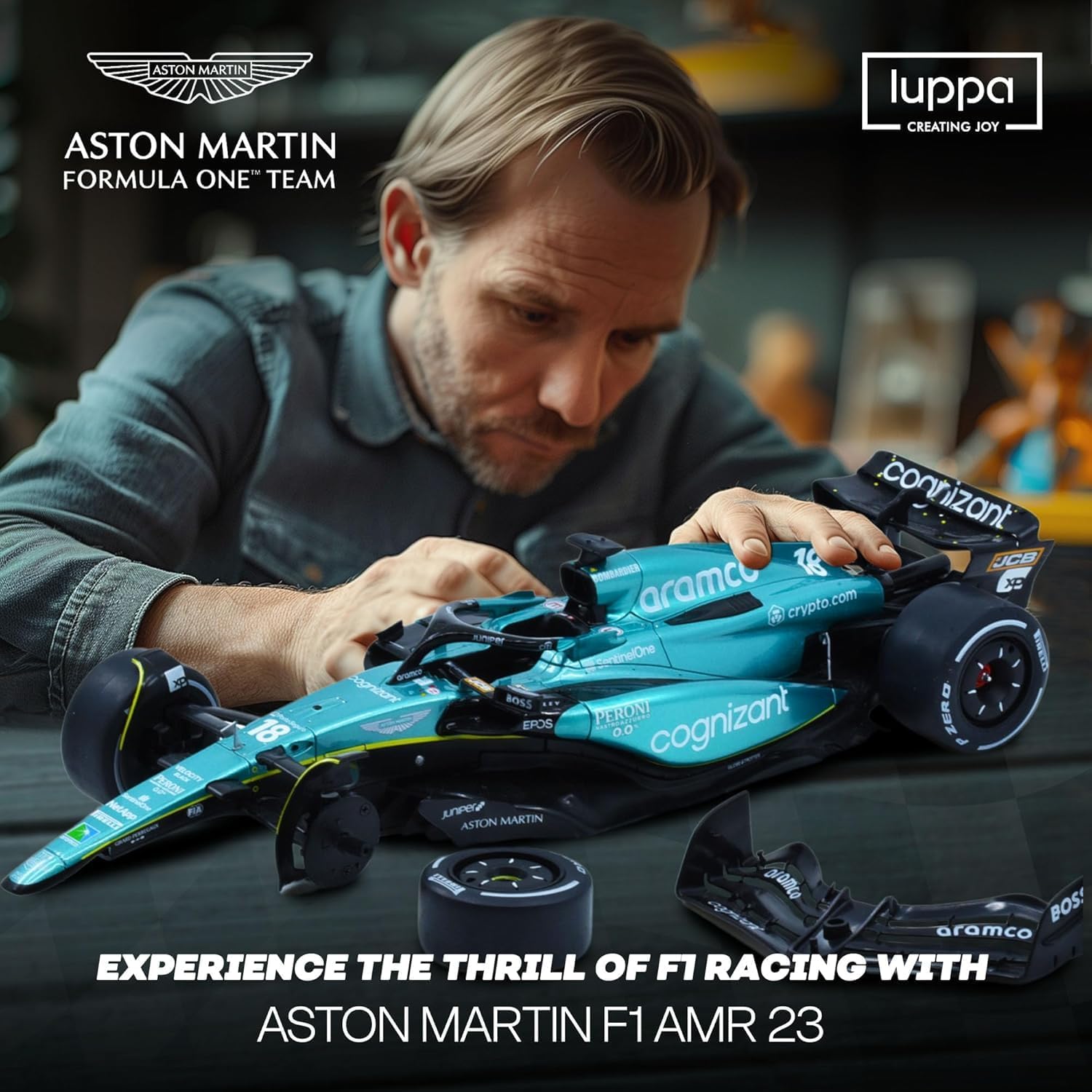 RW Aston Martin Aramco Formula One RC Car 1:18 Scale RW5118 - Colorland Toys