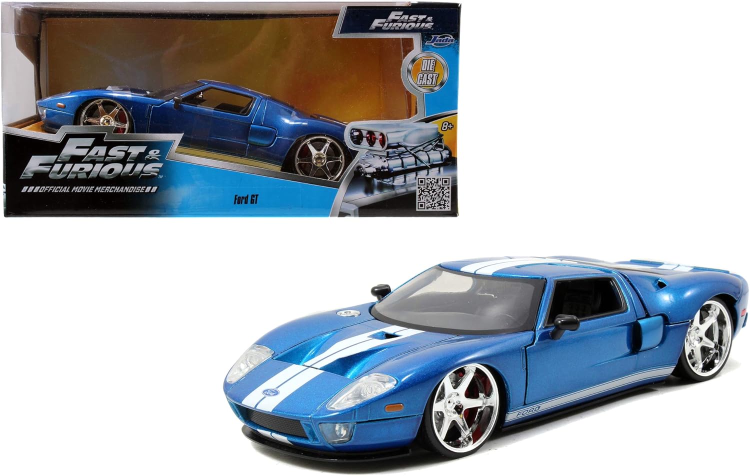 Jada Fast & Furious 2005 Ford GT Blue Metallic 1:24 253203013