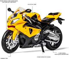 MSZ BMW Motorcycle Diecast S1000RR 1:12 68001A - Colorland Toys