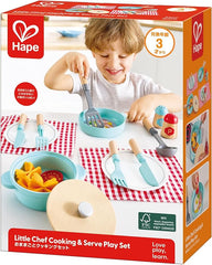 Hape Little Chef Cooking & Serve Play Set E3208