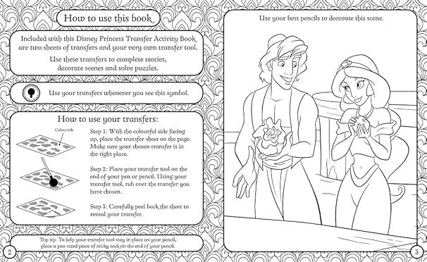 Igloo Books Disney Princess: Transfer Activities 80439