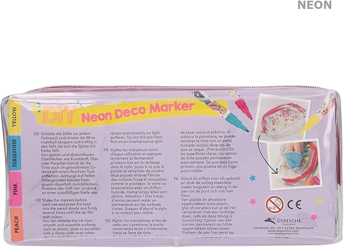 TOPModel Neon Deco Marker Set TM-3555