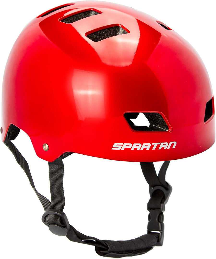 Spartan Mirage Jr Skate Helmet - Satin Red S/M-53-56 cm SP-9088 — image 1