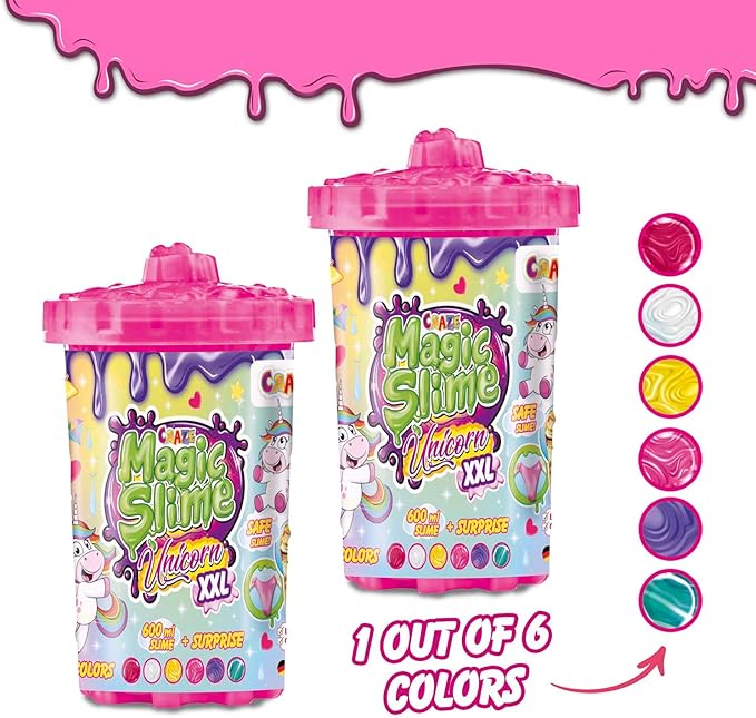 Craze Magic Slime Surprise Unicorn XXL 600ml 34392 - Colorland Toys