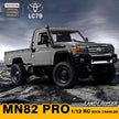 Toyota Land Cruiser LC79 4WD Off-Road Crawler Pickup Truck w/Upgraded LED Lighting (Silver) | MN-82PRO