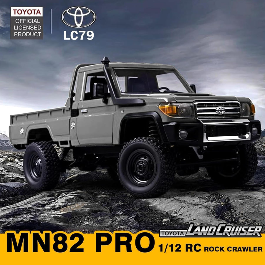 Toyota Land Cruiser LC79 4WD Off-Road Crawler Pickup Truck w/Upgraded LED Lighting (Silver) | MN-82PRO — image 2