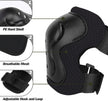 Spartan Knee & Elbow Pads and Wrist Protective Set Black XS SP-9061XS