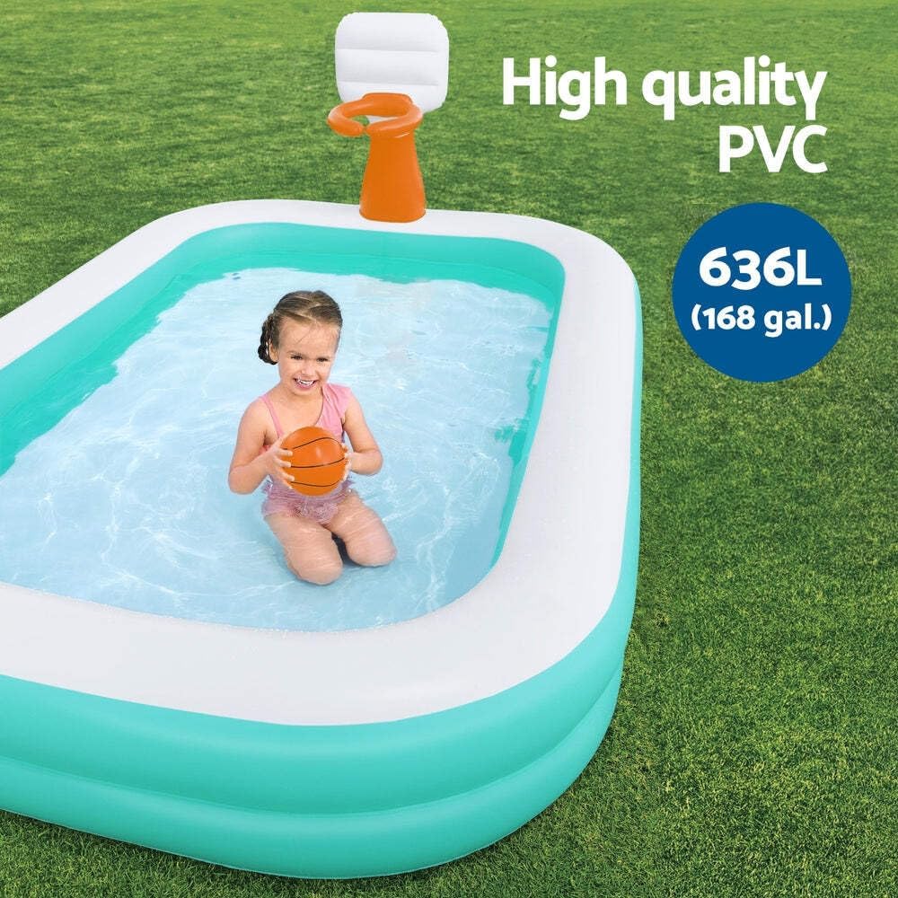 Bestway Dunk N' Splash with Basketball Hoops Family Pool 2.51 x 1.68 x 1.02m 54445