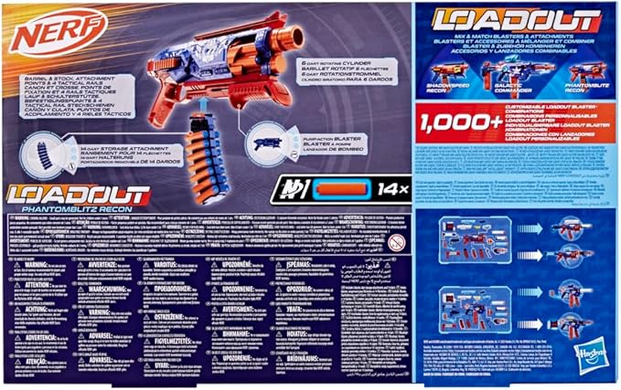 Hasbro Nerf Launcher Loadout Phantomblitz Recon G3372 - Colorland Toys
