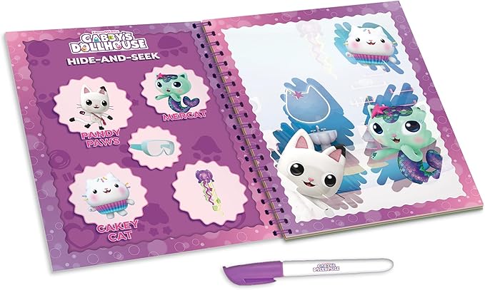 Lisciani Gabby's Dollhouse Sketchbook A-Meow-Mazing Waterbook 13003 - Colorland Toys
