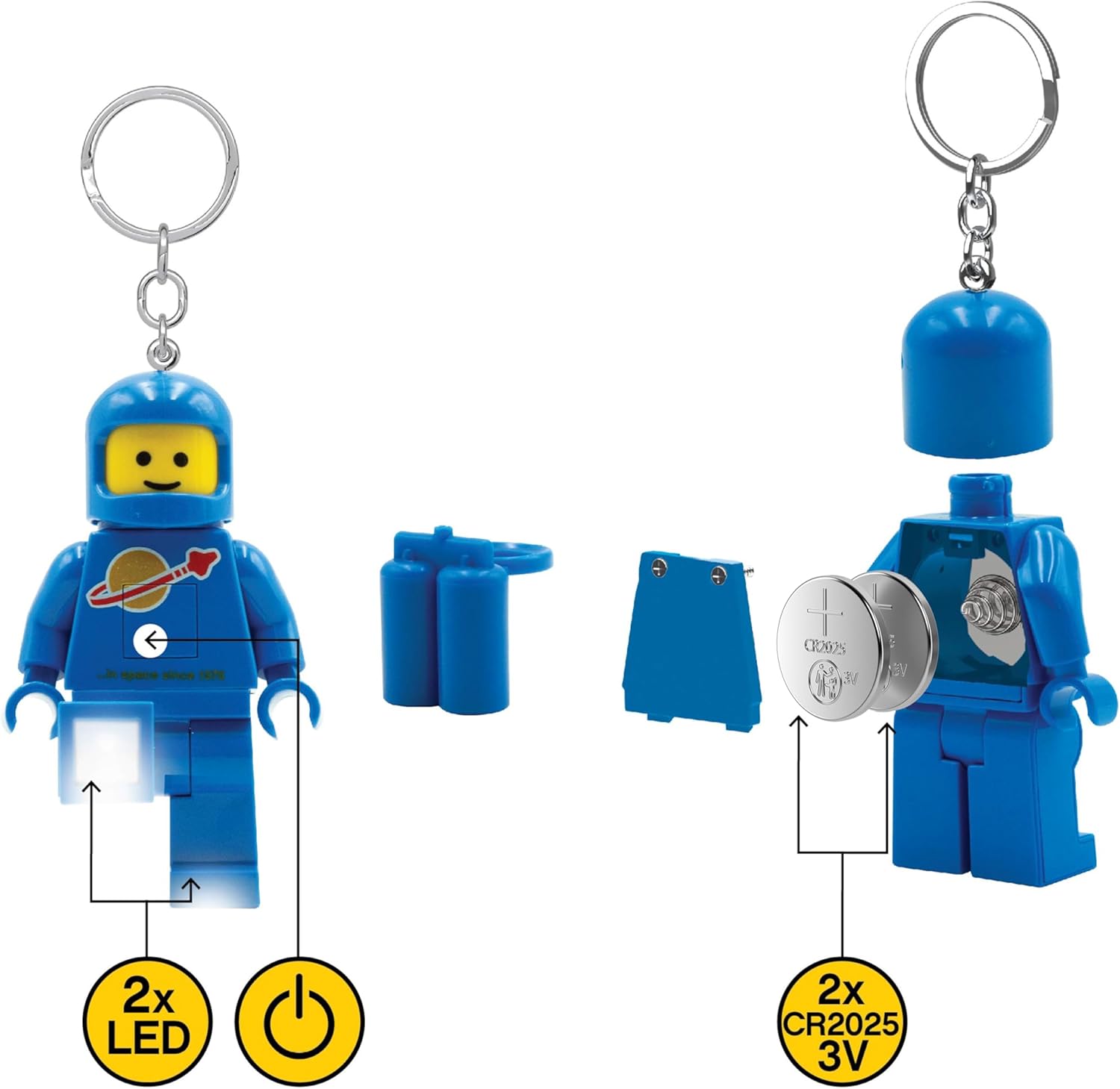 LEGO IQ Minifigures Keychain Light Spaceman Blue IQ-KE10H - Colorland Toys