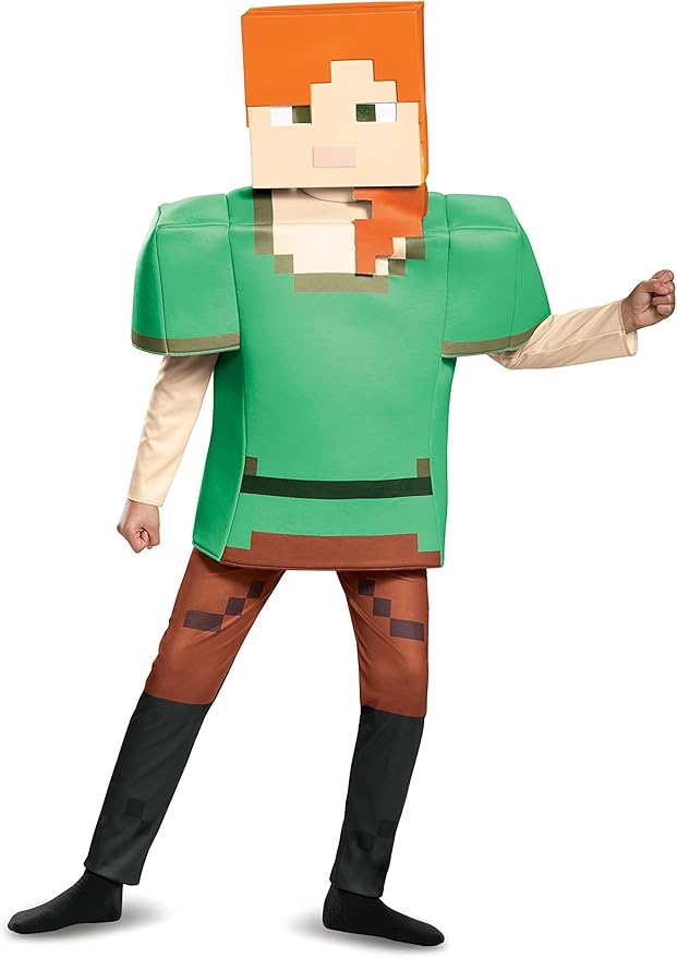 Costume Child Minecraft Alex Deluxe Dress Up 4-6 — image 2