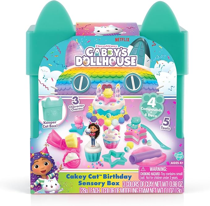 Gabby's Dollhouse Cakey Birthday Cat's Box - Colorland Toys