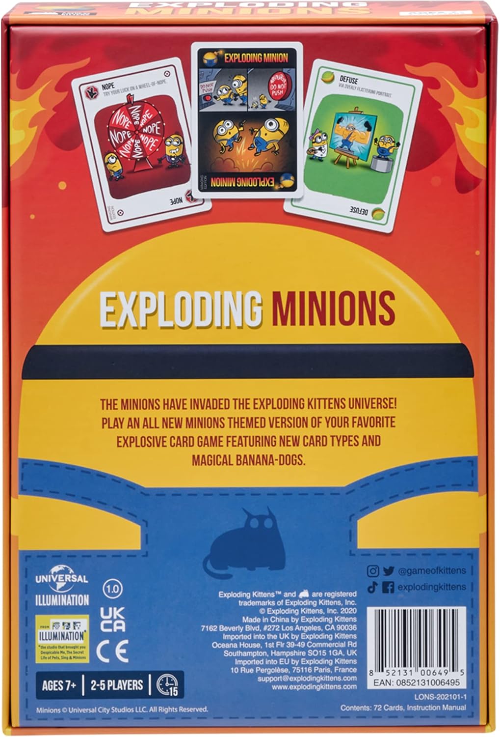 Exploding Minions Card Game by Exploding Kittens - Colorland Toys