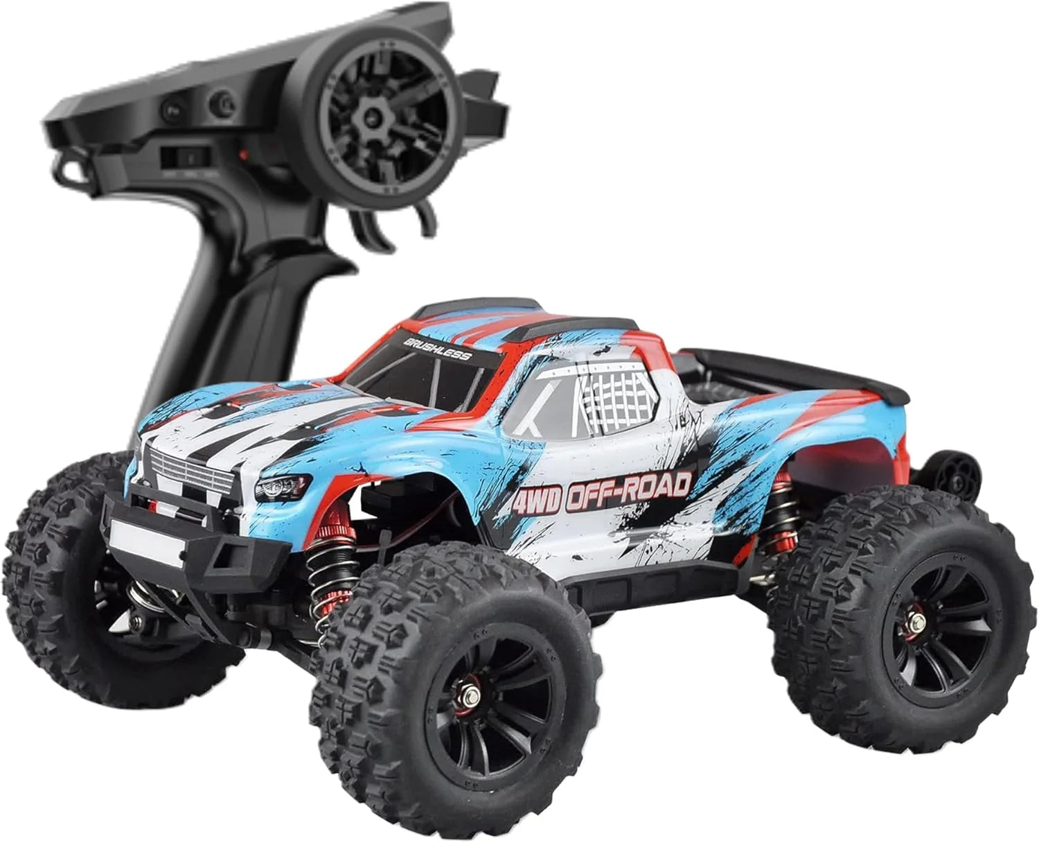 MyToys 4WD Off-Road RC Truck V-16208 – Brushless Motor, 45 km/h Speed, Hydraulic Shocks – High-Performance Remote Control Car