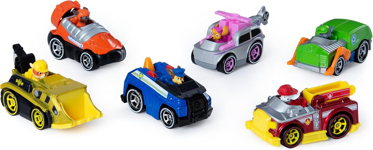 PAW Patrol True Metal Die-Cast Vehicle Gift Pack – 6 Collectible 1:55 Scale Vehicles | Model 6053362