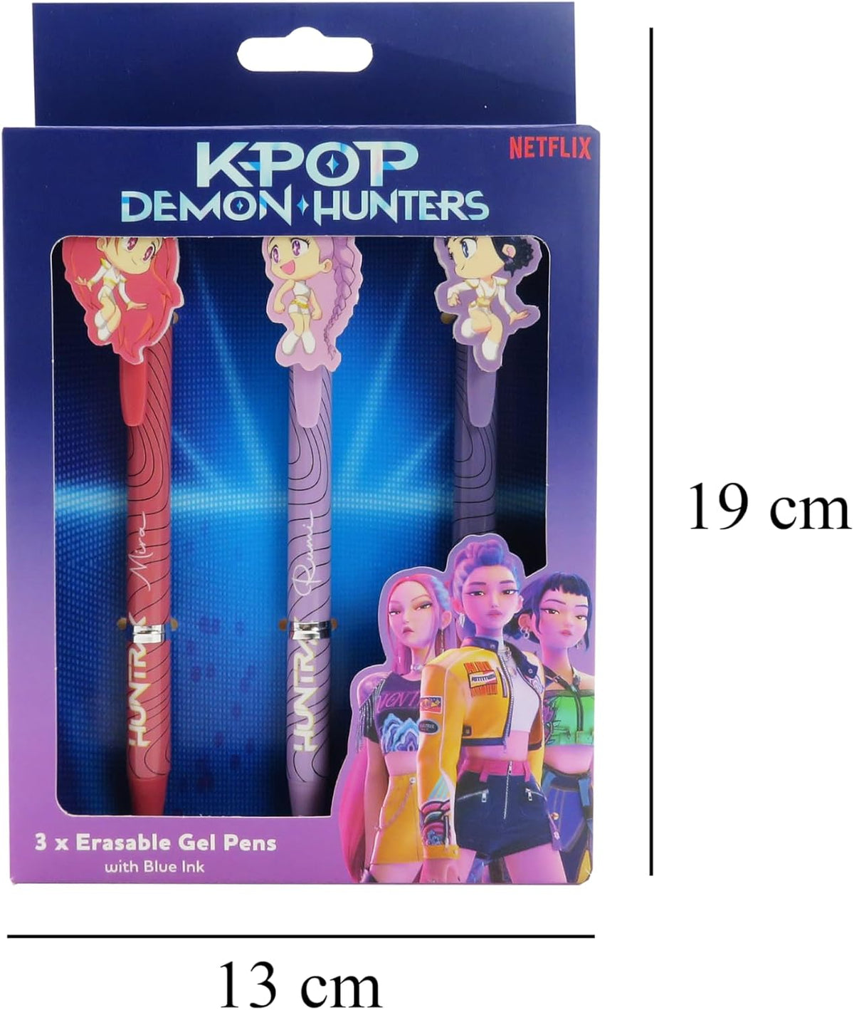 K-Pop Demon Hunters Erasable Gel Pen 3 Pack 81026 — image 1