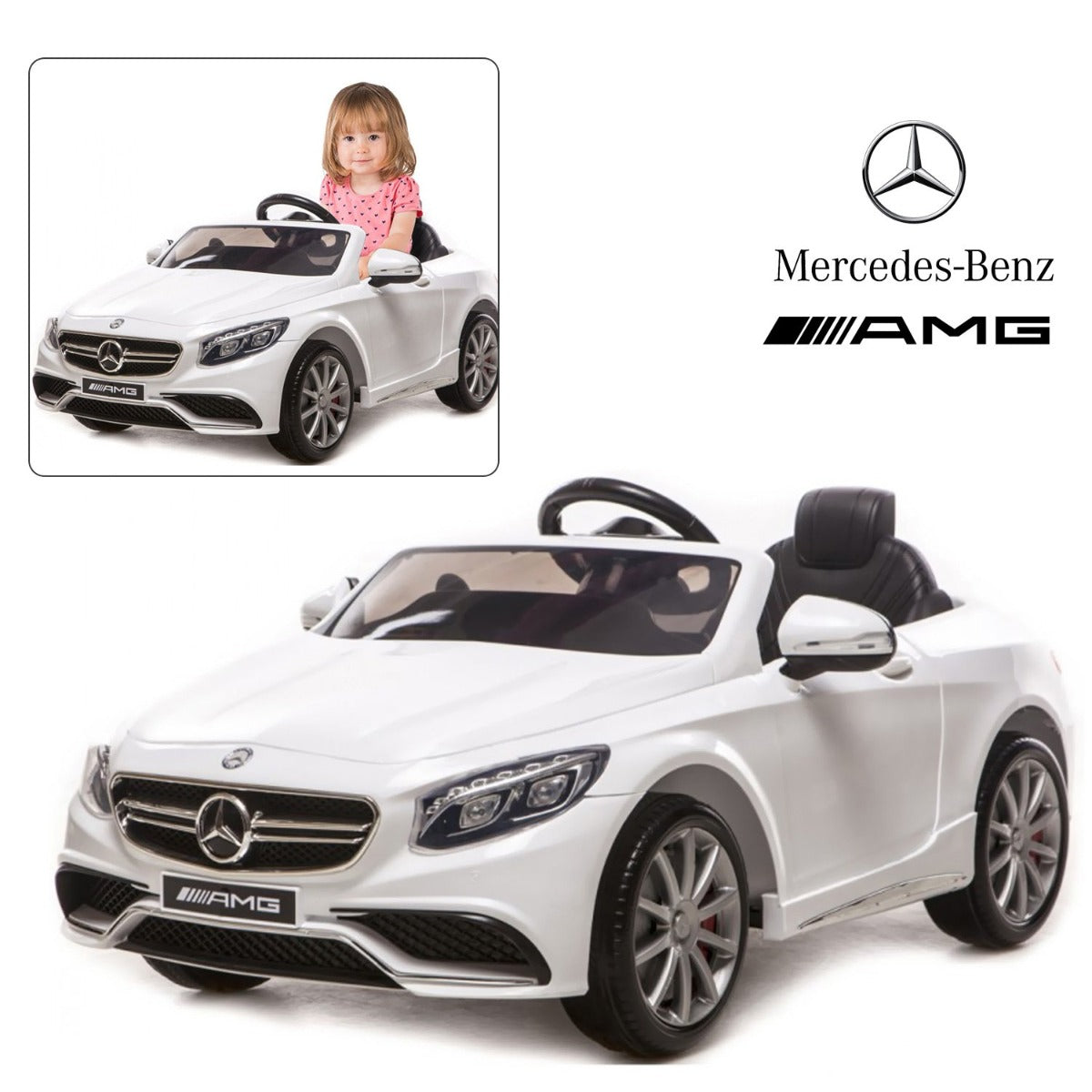 Licensed Mercedes Benz Ride on Car with Remote Control - Colorland Toys