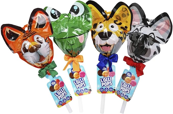 Mega Animal Lollipops With Ears Asstd. 996333