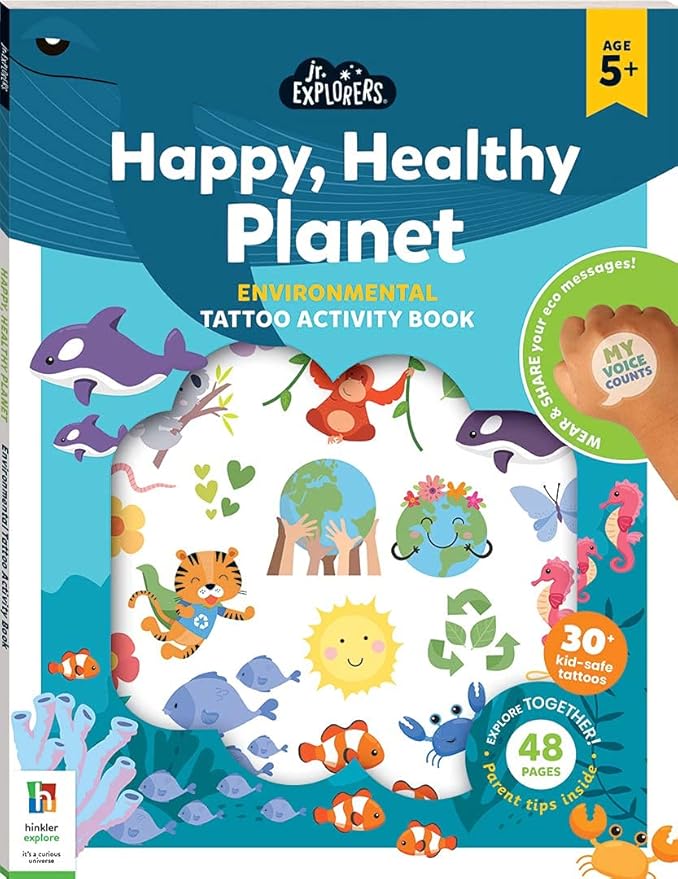 Hinkler Junior Explorers Activity Book: Happy, Healthy Planet 924095 - Colorland Toys