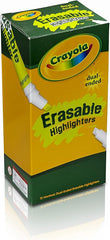 Crayola Dual Ended Erasable Highlighters 12Pieces