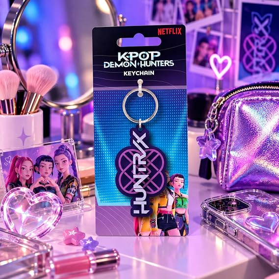 K-Pop Demon Hunters Huntrix Logo Pvc Keychain 81023 — image 1