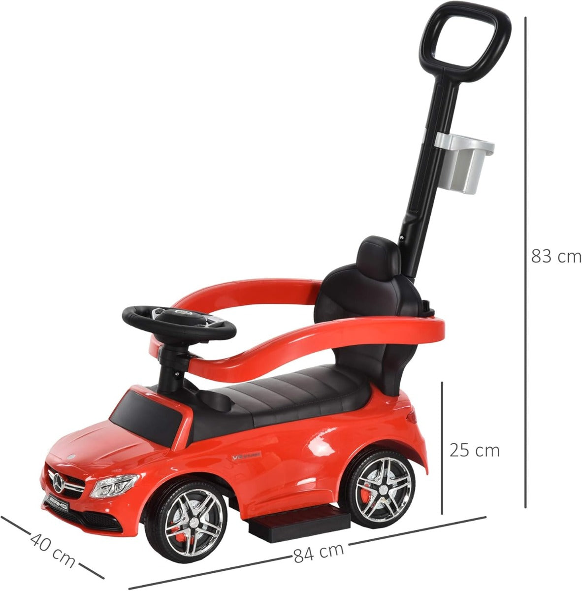 Mercedes-Benz Pushing Car Red 3288 - Colorland Toys
