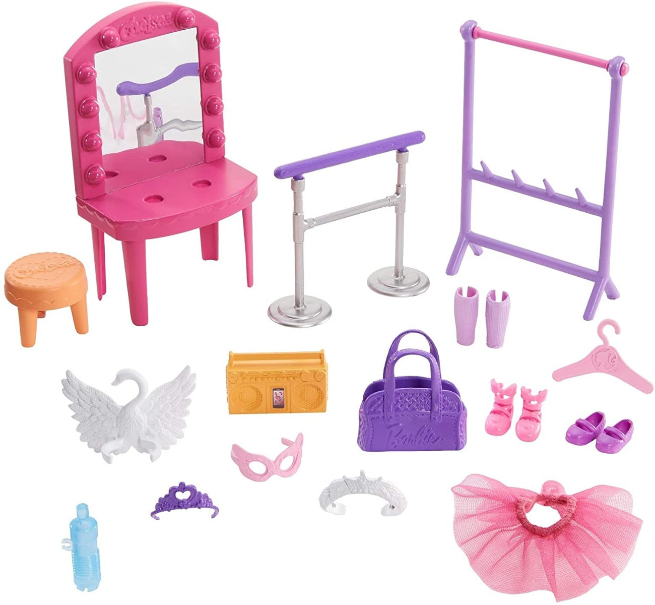 Barbie Club Chelsea Doll and Ballet Playset GHV81 - Colorland Toys