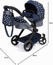 Bayer Design Dolls Pram XEO - Blue & White Stars