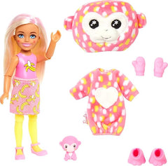 Barbie Cutie Reveal Chelsea Jungle Series Monkey Doll HKR14 - Colorland Toys
