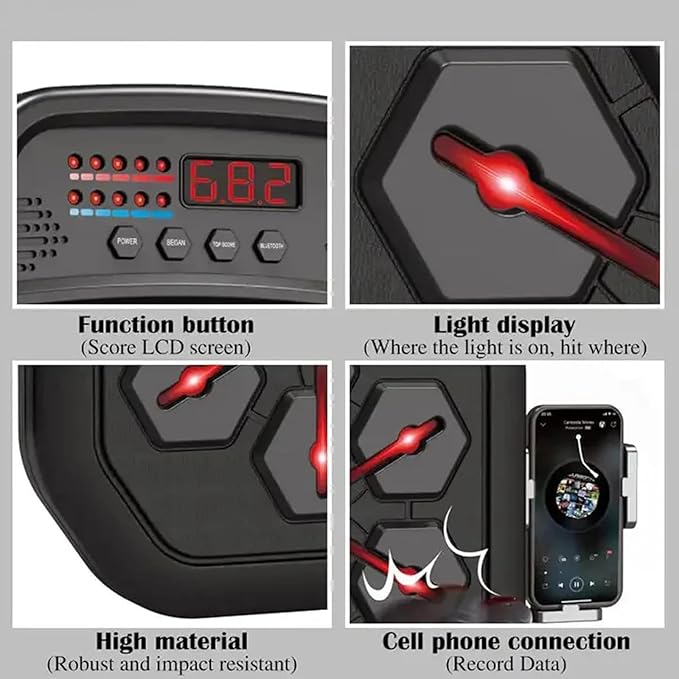 Boxing Machine Lights Up With Music Rhythm B4013