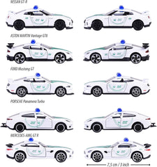 Majorette Dubai Police Die-Cast Car Gift Pack – 5-Piece Supercar Set | Special Edition V1 | 1:64 Scale - Colorland Toys