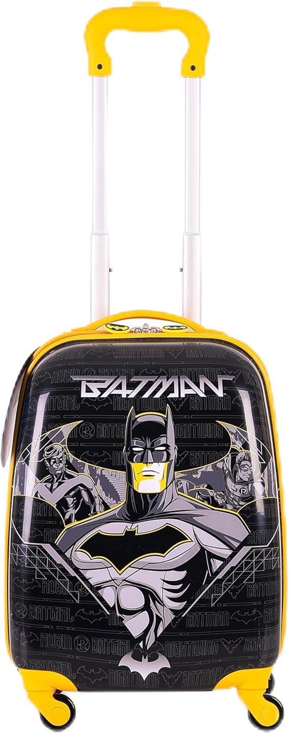 Batman Kids Luggage with Reusable Stickers 18-inch TBT23BTMNKL410 - Colorland Toys