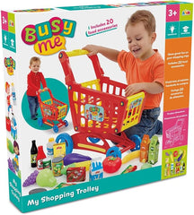 Little Shopper Trolley with Play Food Set – Busy Me - Colorland Toys