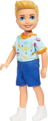 Barbie Club Chelsea Small Boy With One Piece Dino Print DWJ33/HXM98