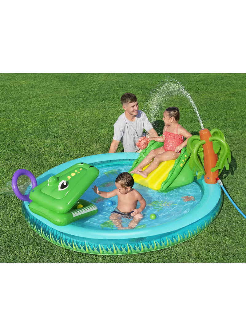 Bestway Playcentre Crocodile Cove 224cm x 181cm x 72cm 53166