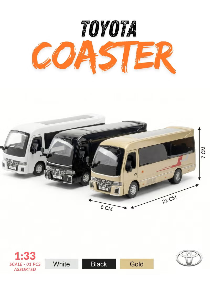 Toyota Costal Business Car Pull Back Metal Die Cast 1:33 Scale Asstd CZ211A - Colorland Toys