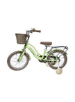 Raccoon Bicycle With Basket 14 Inch Green TN24R74 14IN
