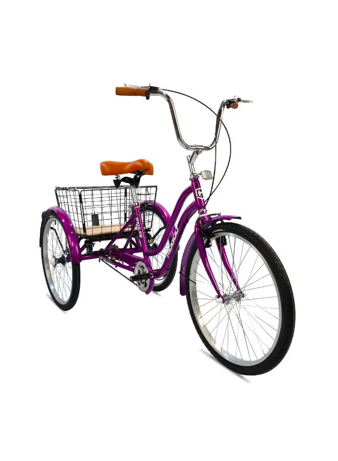 Mogoo Hauler Tricycle 24 Basket Purple — image 1