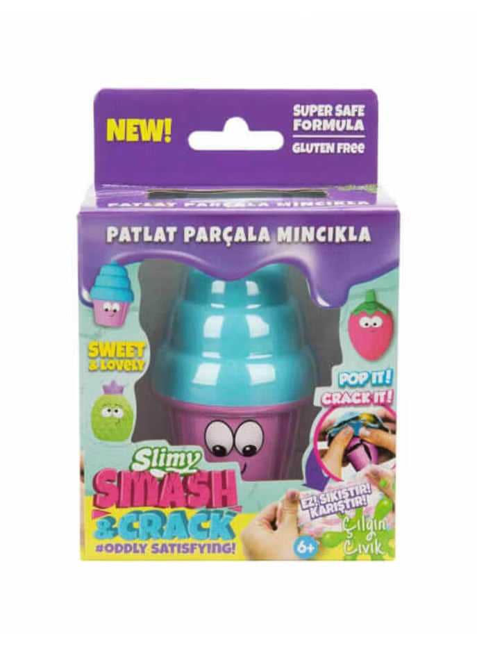 Slimy Smash & Crack Smashed Slime Blue-Pink Cone Ice Cream 32605 — image 1