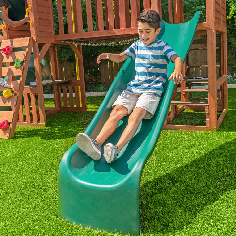 Kidkraft Boulder Bluff 2-in-1 Wooden Swing Set F29315 - Colorland Toys