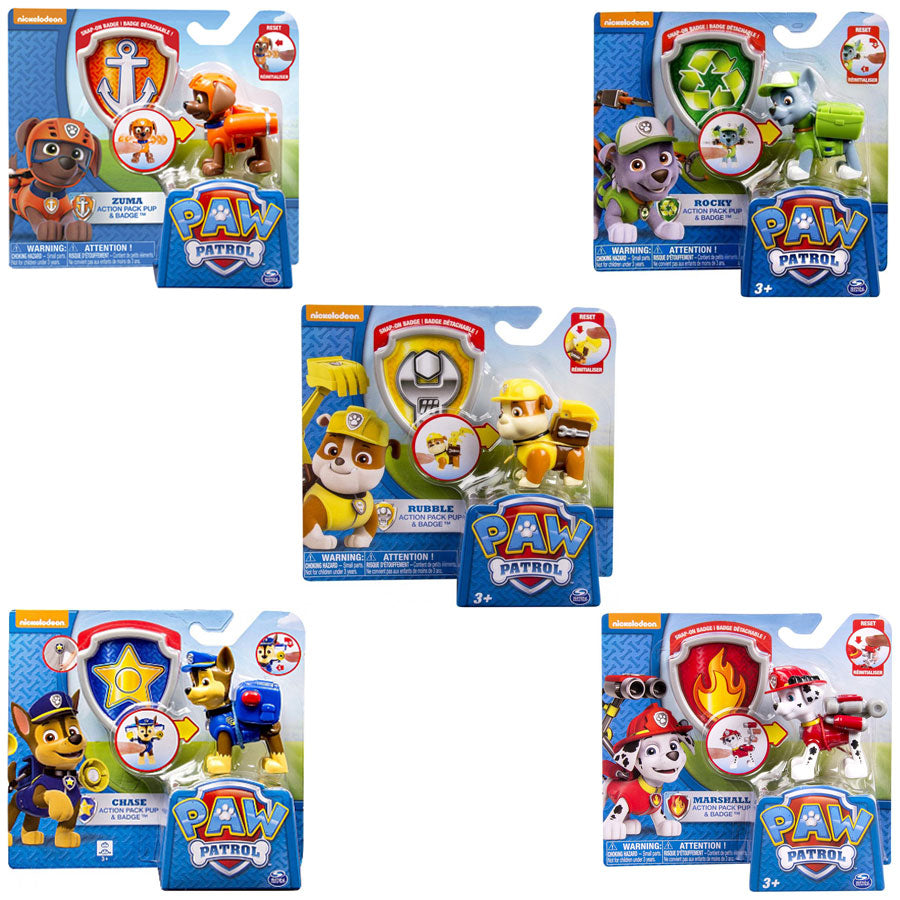 Paw Patrol Action Pack Pup Badge Assorted 6022626 - Colorland Toys