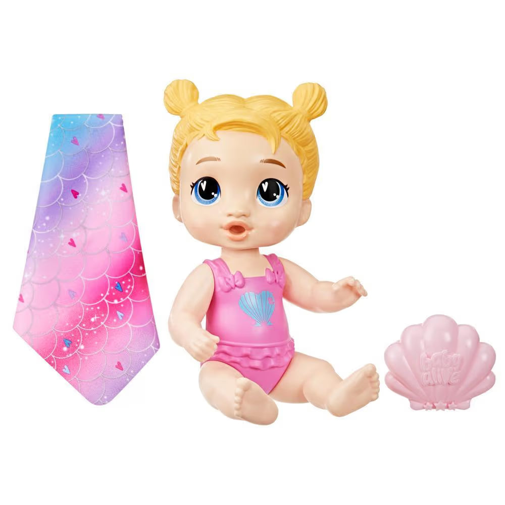 Baby Alive Mermaid Splash Bldh Harper G1477 - Colorland Toys