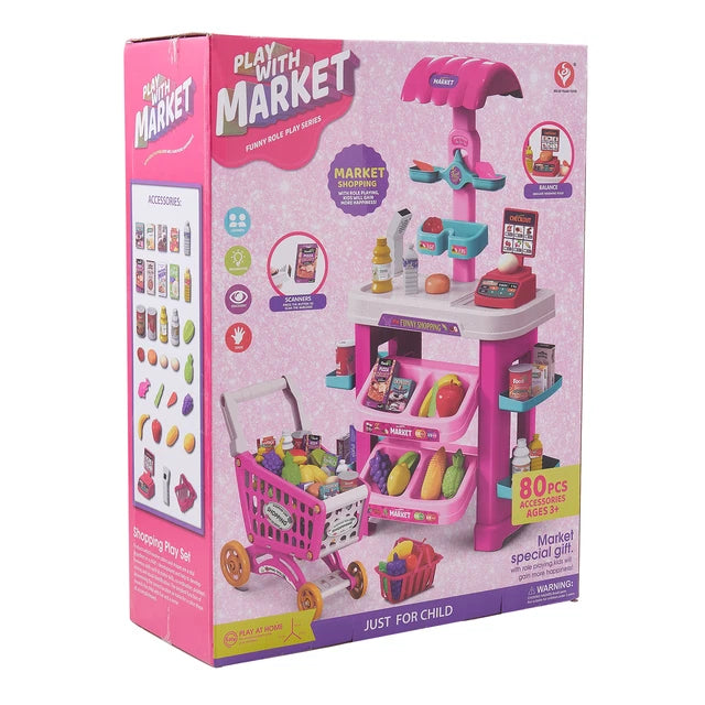Kids Super Market Shopping Play Set 922-195 - Colorland Toys