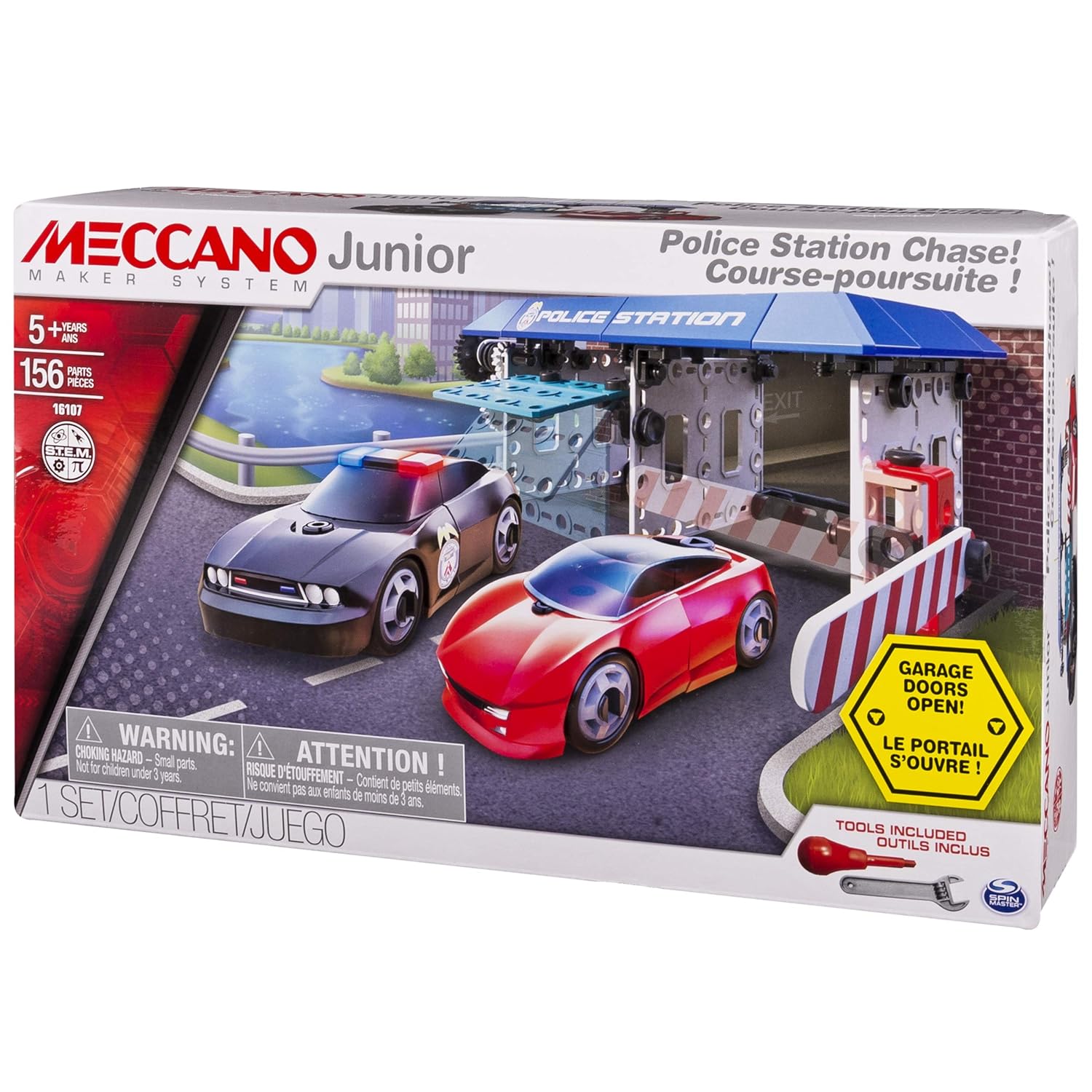 Meccano Junior Police Station Chase Course 16107 6028401 - Colorland Toys