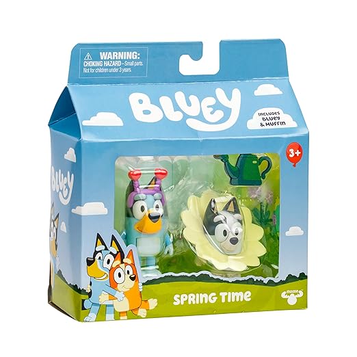 Bluey S13 Figure 2Pk Spring Time Bluey & Muffin 18913
