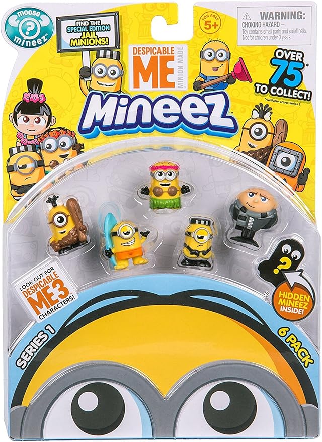 Despicable Me Mineez 6 Figure Pack Minions Series 1 58203