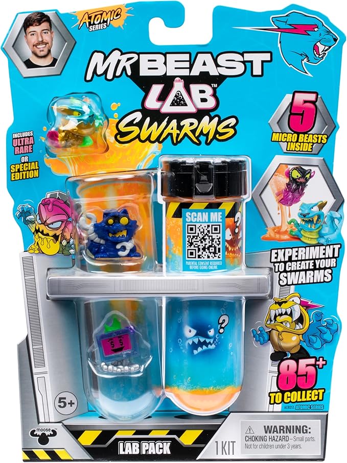 MrBeast Lab Swarms Atomic Series Mystery Figure 5-Pack 24746 - Colorland Toys