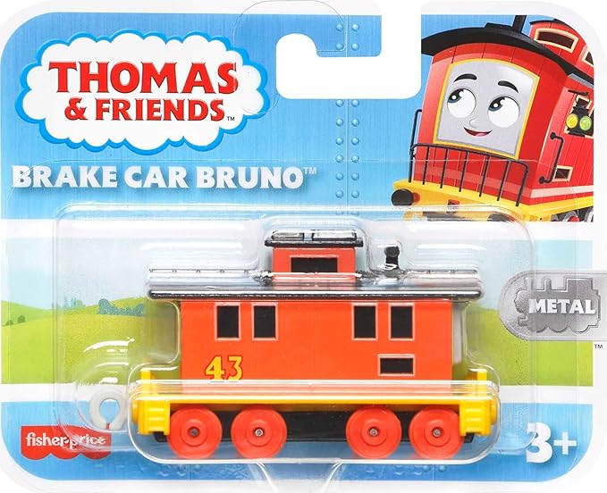 Fisher Price Thomas and Friends Push Along Small Engine - Brake Car Bruno HHN55/HFX89 - Colorland Toys