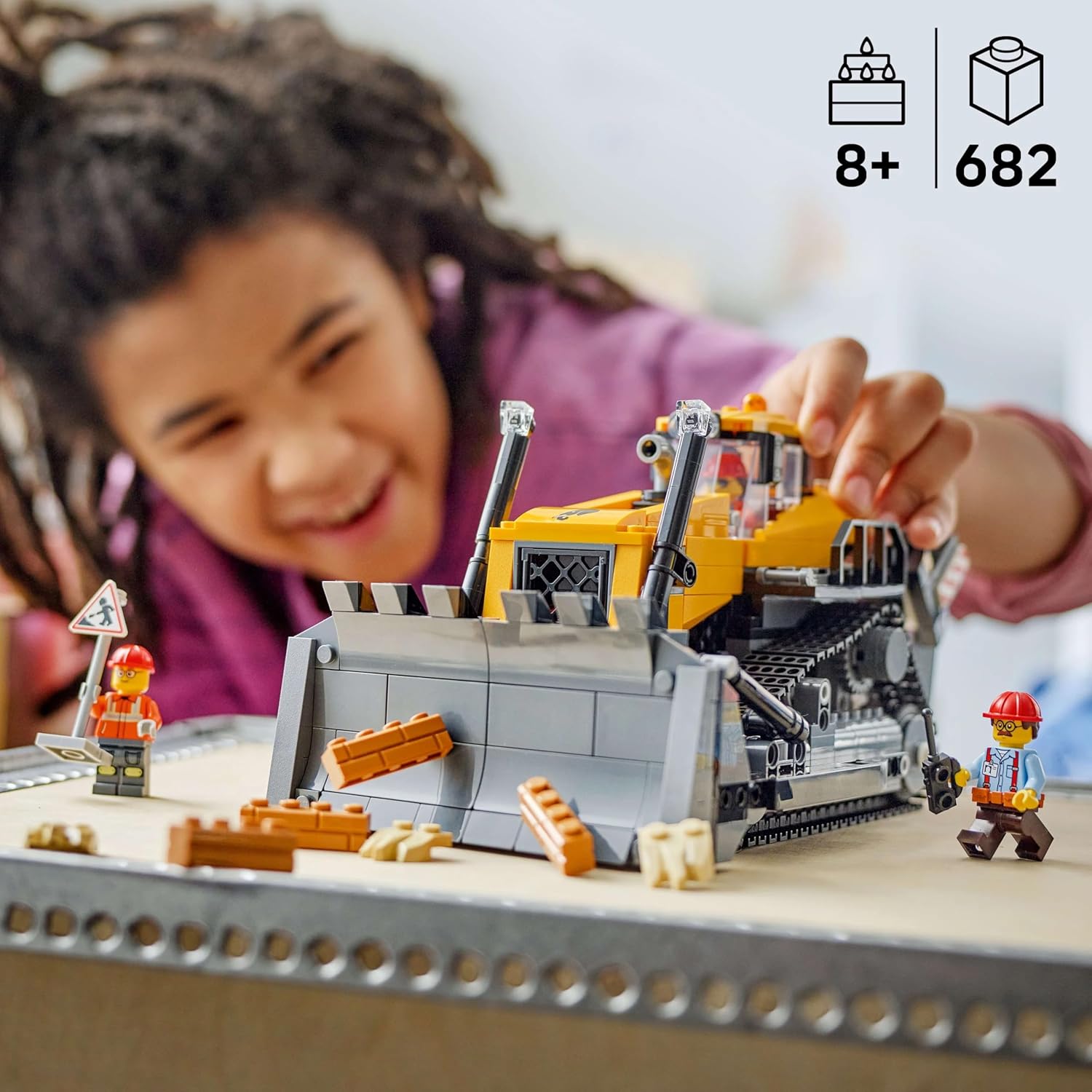 LEGO Yellow Bulldozer With Front.. 6526308/60466 - Colorland Toys